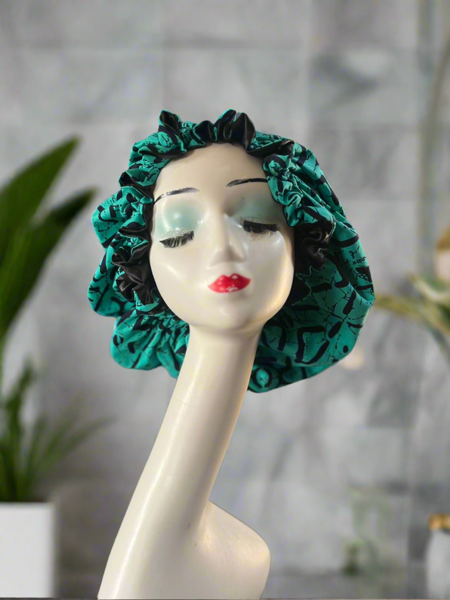 Ankara Satin Lined Bonnet
