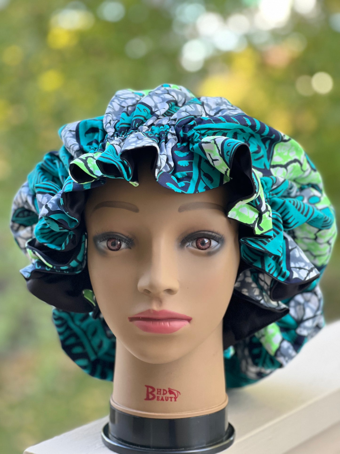 Ankara Satin Lined Bonnet