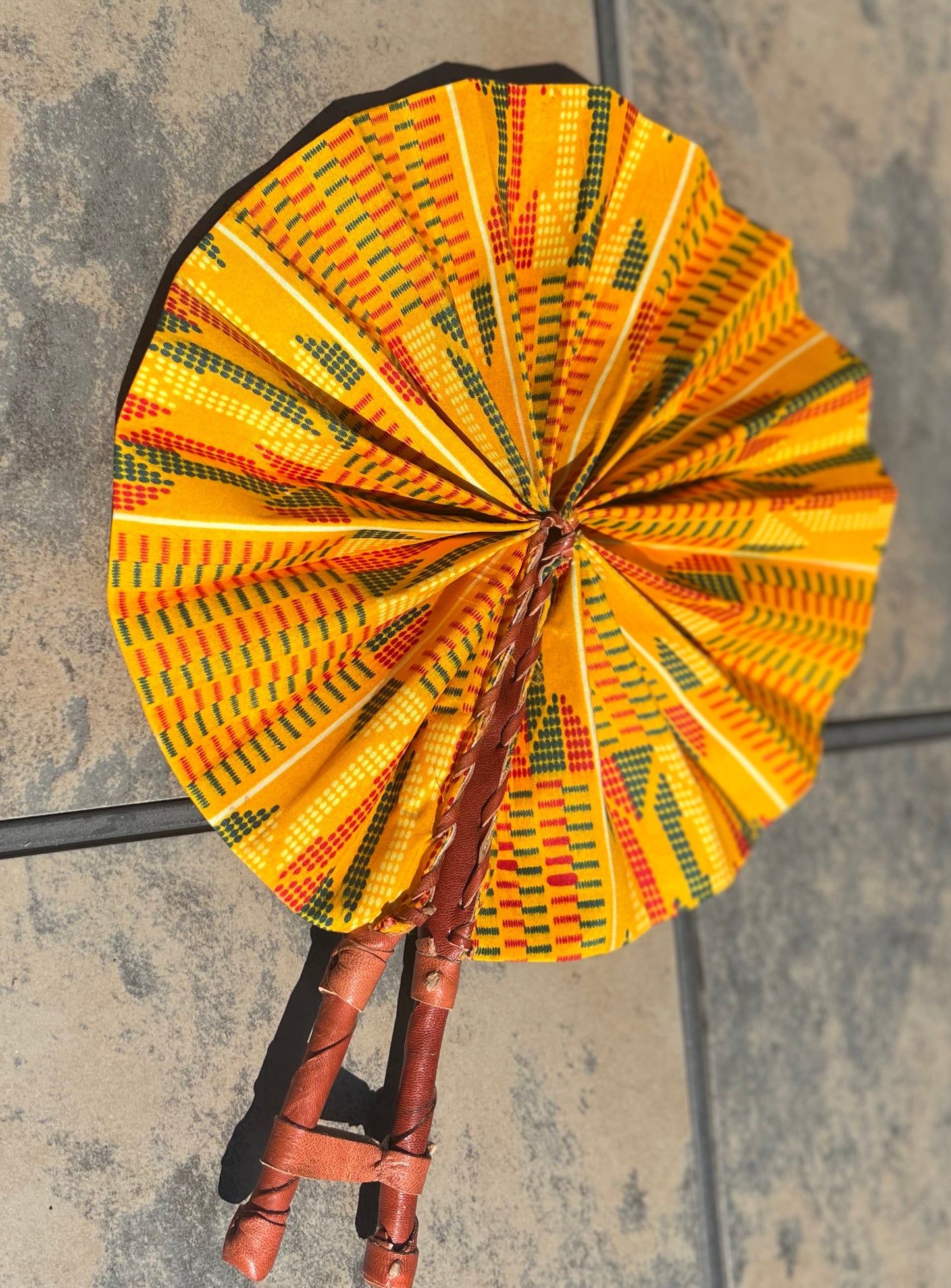 African Fabric Fan