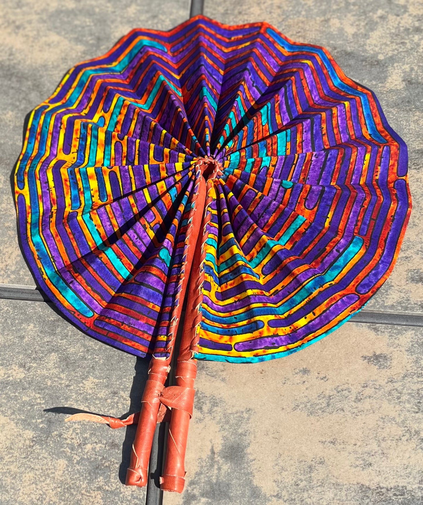 African Fabric Fan