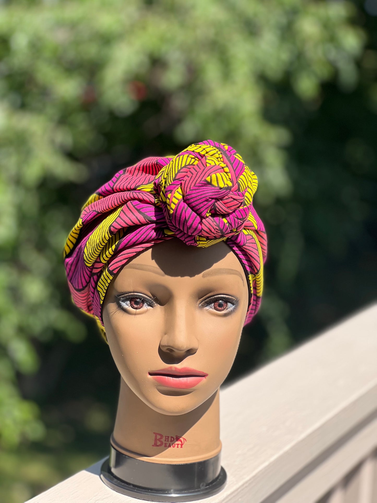 Pre-tied Ankara Headwrap (Satin Lined)