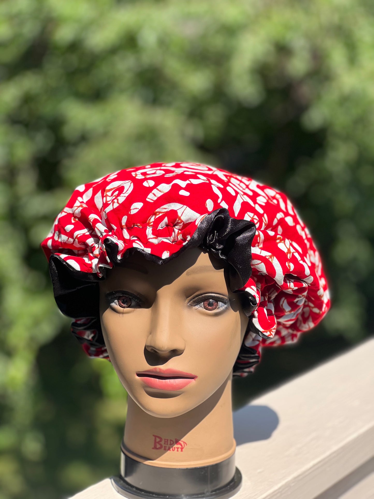 Ankara Satin Lined Bonnet