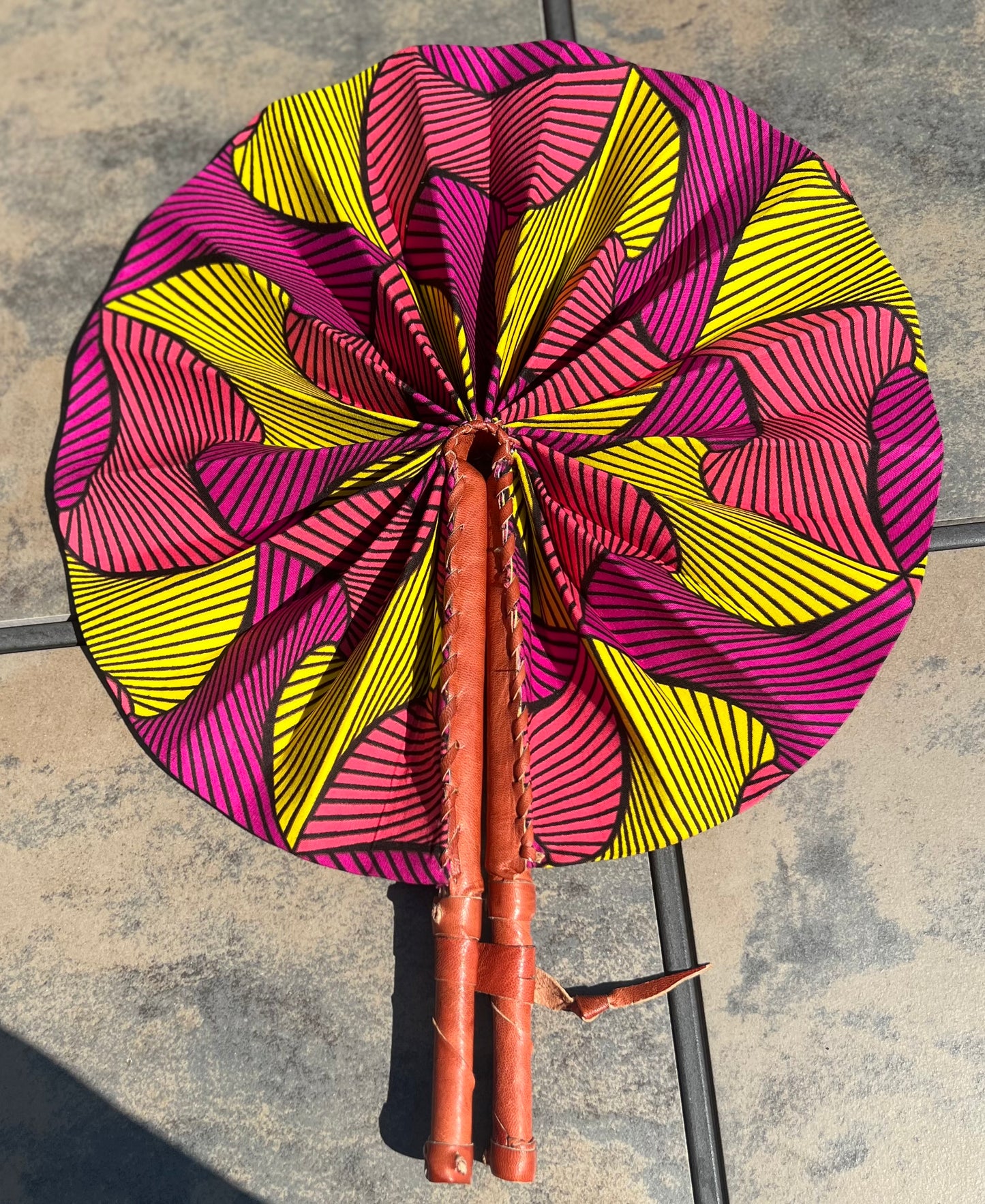 African Fabric Fan