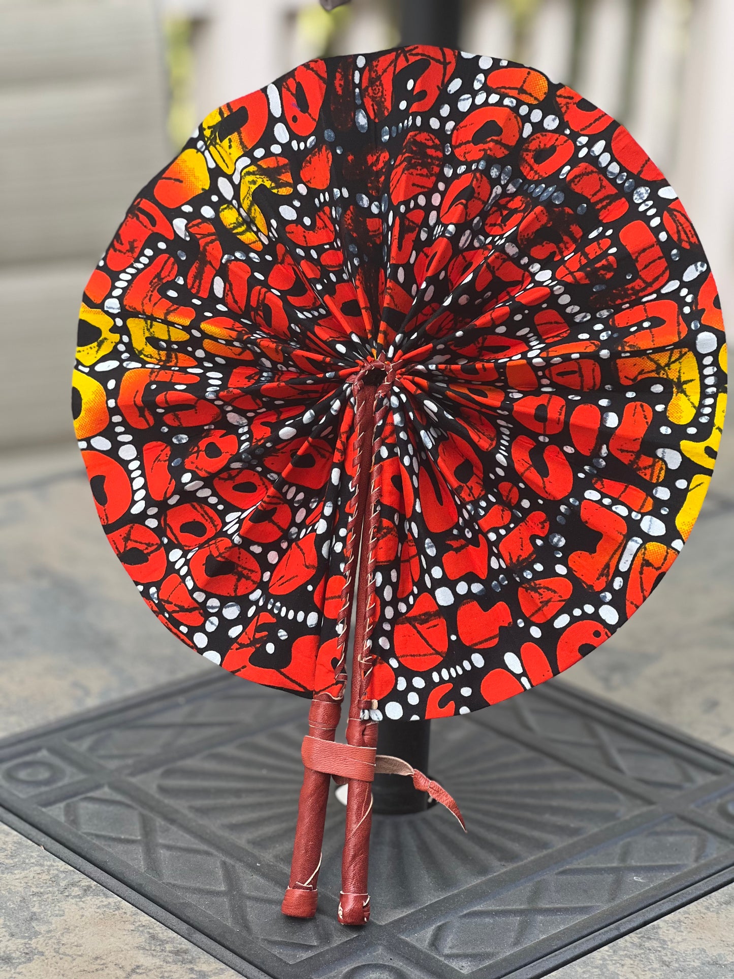 African Fabric Fan