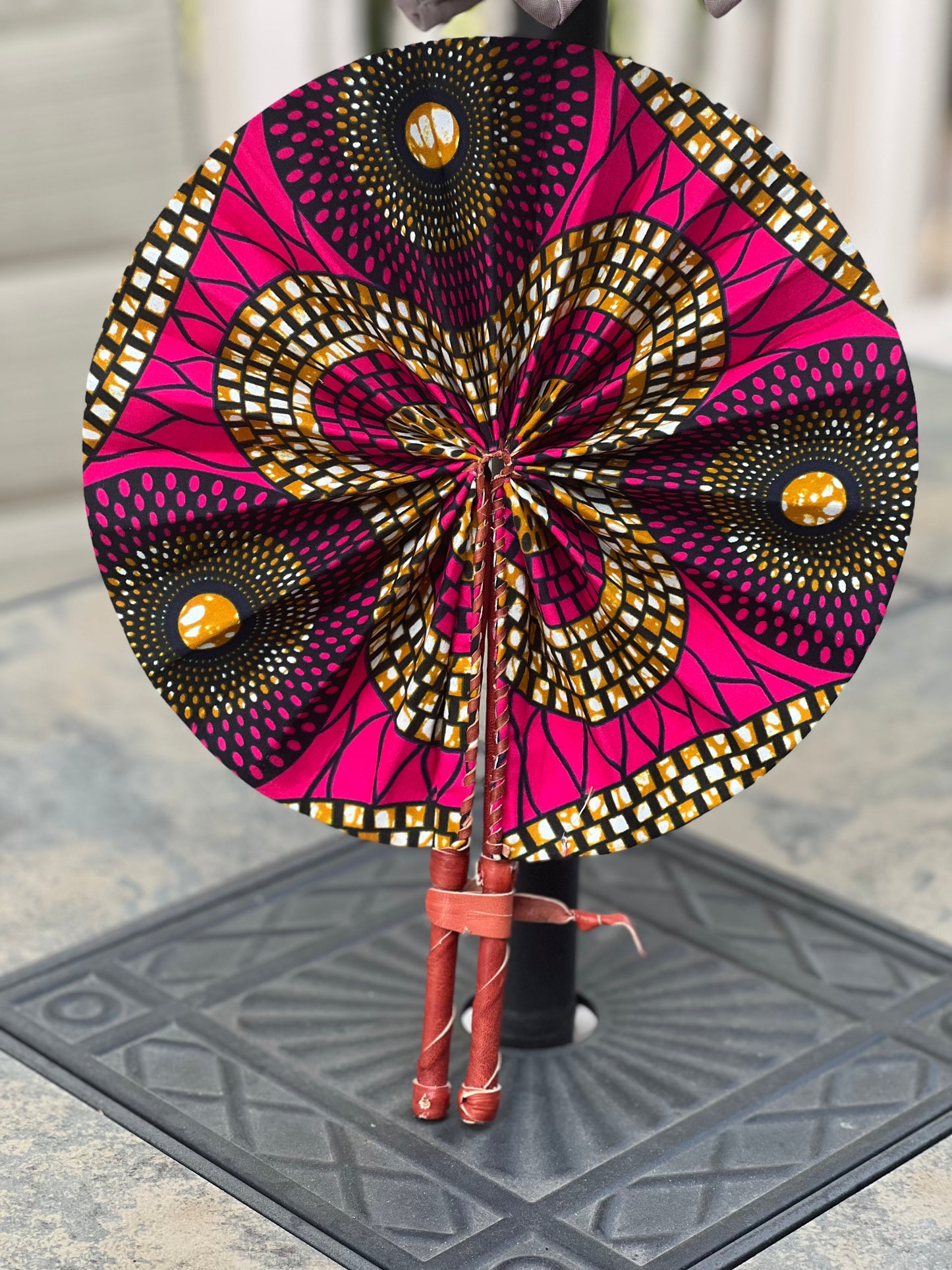 African Fabric Fan